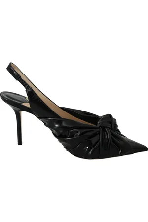 Jimmy Choo Sko, Dame, Sort, 37 EU, Læder, Elegant Sort Læder Pumps med Spids Tå