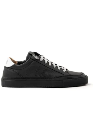 P448 Sko, Herre, Sort, 41 EU, Læder, Sort Læder Sneaker