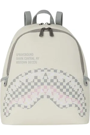 Sprayground Taske, unisex, Hvid, ONE SIZE, Uld, Mini Check Shark Rygsæk
