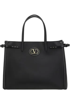 VALENTINO GARAVANI Taske, Dame, Sort, ONE SIZE, Uld, Antibes Tote Bag med VLogo Plaque
