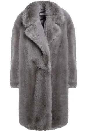 Sportmax Frakke, Dame, Grå, L, Polyester, Enkeltbrystet Frakke
