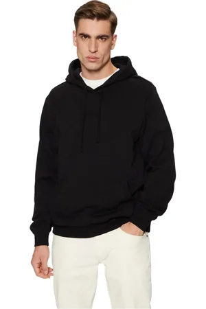 Guess Sweathshirts & Hoodies, Herre, Sort, 2XL, Bomuld, ML Logo Bomuld Hættetrøje - Sort