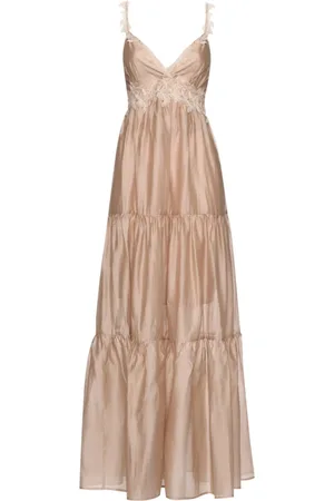 ERMANNO SCERVINO Kjole, Dame, , S, Elegant Blonde Lang Kjole