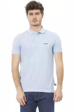 BALDININI Top, Herre, Blå, XL, Uld, Trend Light Cotton Polo Shirt