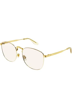 Gucci Tilbehør, unisex, Gul, 54 MM, Uld, Stilfulde Solbriller Sort Ramme