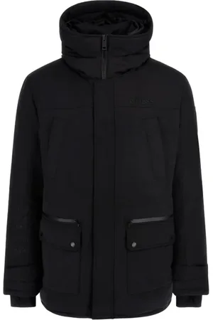 Guess Jakke, Herre, Sort, XL, Uld, Vinter Hættejakke