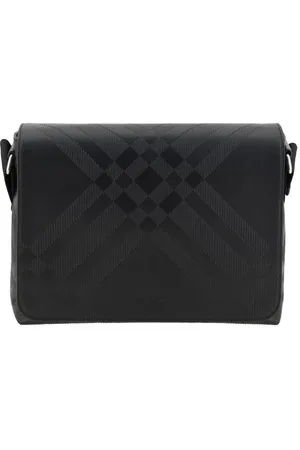 Burberry Taske, Herre, Sort, ONE SIZE, Uld, Ikonsk Messenger Skuldertaske