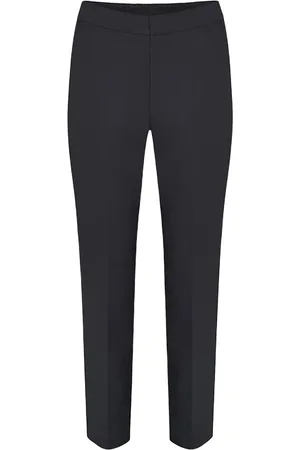INWEAR Bukser, Dame, Blå, XL, Bomuld, Basic bukser med elastisk linning
