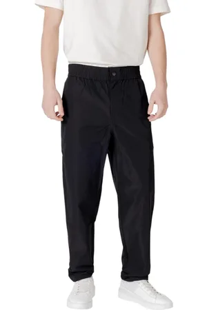 Calvin Klein Bukser, Herre, Sort, W32, Uld, Komfortable trackpants med elastik i taljen