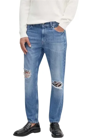 Calvin Klein Jeans, Herre, Blå, W31, Denim, Destroyed Denim Jeans