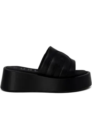 Furla Sko, Dame, Sort, 39 EU, Læder, Sort læder sandal med hovedbøjle
