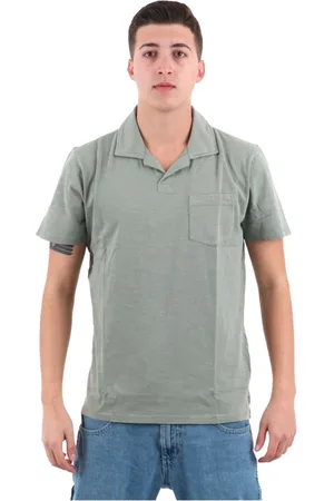 Guess Top, Herre, Grøn, L, Bomuld, Kortærmet bomuldspolo - Beige