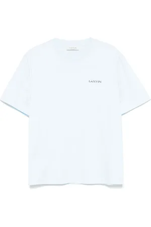 Lanvin Top, Herre, Blå, XL, Sky Crew Neck T-shirts