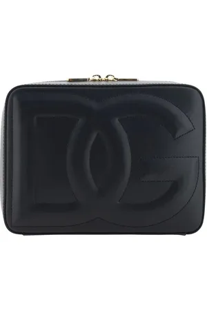 Dolce & Gabbana Taske, Dame, Sort, ONE SIZE, Uld, Præget læder skuldertaske