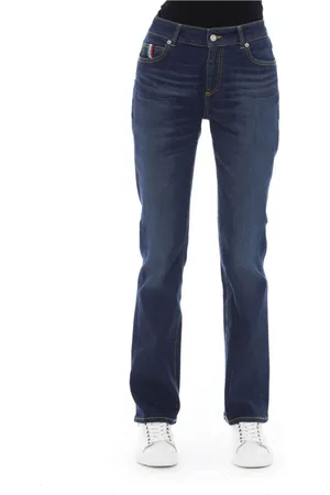 BALDININI Jeans, Dame, Blå, W31, Linned, Tidløse Regular Jeans - Elegant Stil