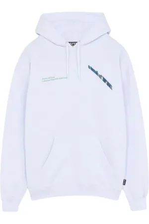 IUTER Sweathshirts & Hoodies, Herre, Hvid, L, Uld, Trykte hættetrøjer med justerbar hætte