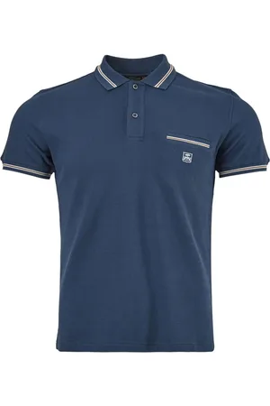 corneliani Top, Herre, Blå, S, Bomuld, Blå Bomuldspolo