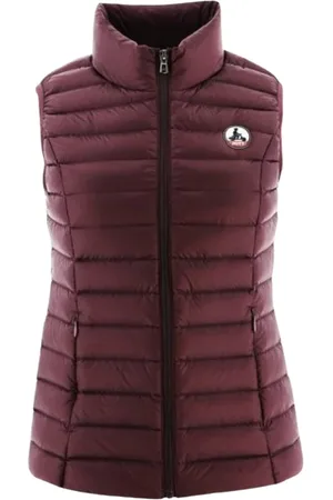 Jott Jakke, Dame, Lilla, S, Uld, Seda Sleeveless Puffer Jakke
