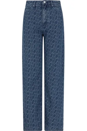 Armani Exchange Jeans, Dame, Blå, W27, Afslappet pasform blå jeans