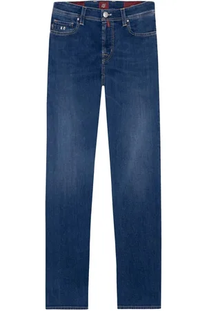 sartoria tramarossa Jeans, Herre, Blå, W35, Bomuld, Blå Bomuld Jeans & Bukser