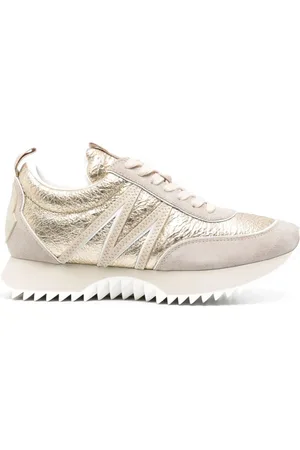 Moncler Sko, Dame, Gul, 36 1/2 EU, Afslappede Sneakers til Hverdagsbrug