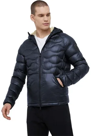 RefrigiWear Jakke, Herre, Blå, 2XL, Nylon, Kort Nylonjakke med Pels Hætte
