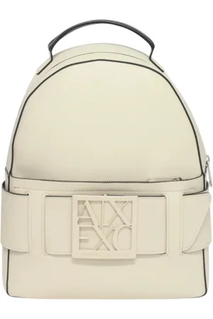 Armani Exchange Taske, Dame, , ONE SIZE, Uld, Ivory Rygsæk Monokrom Spænde Design