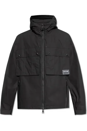 VERSACE Jakke, Herre, Sort, 2XL, Bomuld, Hættetrøje