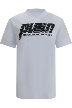 Philipp Plein Top, Herre, Hvid, S, Bomuld, Monogram Print Bomulds T-shirt