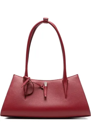 MUGLER Taske, Dame, Rød, ONE SIZE, Uld, Rød Tote Taske med Lynlås