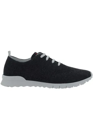 Kiton Sko, Herre, Sort, 45 EU, Uld, Mesh Sneakers med spids tå
