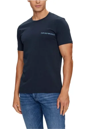 Emporio Armani Top, Herre, Flerfarvet, M, Bomuld, 2-pak Stretch Bomulds T-shirts