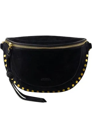 Isabel Marant Taske, Dame, Sort, ONE SIZE, Uld, Sort Ruskind Crossbody Taske Flap Lukning
