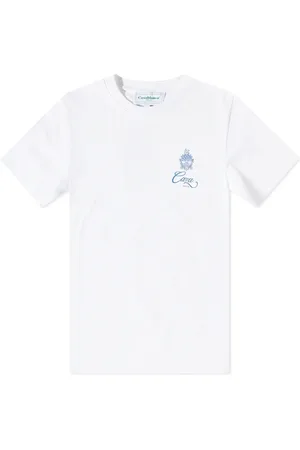 Casablanca Top, Herre, Hvid, 2XL, Bomuld, Bomulds T-shirt med Print