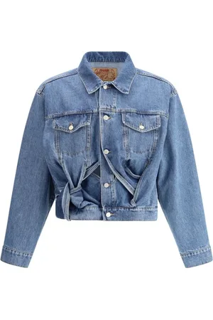 MAGLIANO Jakke, Herre, Blå, M, Denim, Denim Level Jakke med Udsnit Detaljer