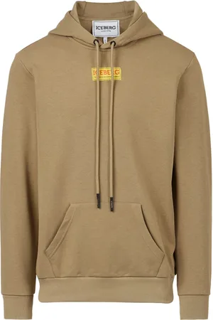 Iceberg Sweathshirts & Hoodies, Herre, , S, Bomuld, Mudderfarvet hættetrøje med Looney Tunes print