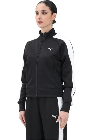 PUMA Sweathshirts & Hoodies, Dame, Sort, M, Sort Zip T7 Sweater