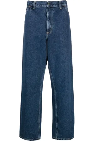 Carhartt Jeans, Herre, Blå, W31, Denim, Indigo Blå Denim Straight Leg Jeans