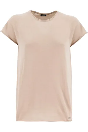 Kiton Top, Dame, , XS, Cashmere, Luksuriøs T-shirt med Rund Hals i Silkeblanding