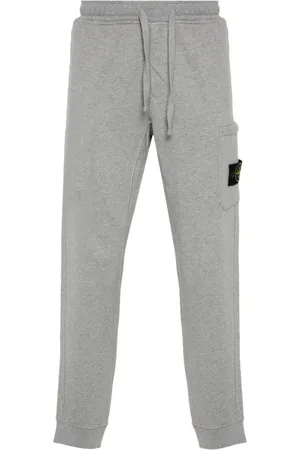 Stone Island Bukser, Herre, Grå, XL, Grå Casual Bukser