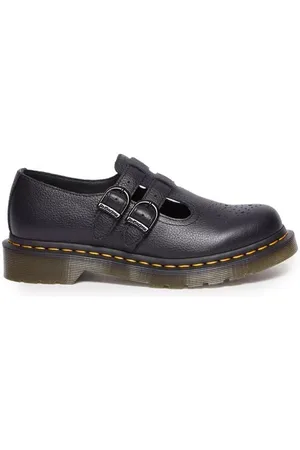 Dr. Martens Sko, Dame, Sort, 36 EU, Læder, Sort læder flade sko kvinde samling