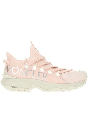 Moncler Sko, Dame, Lyserød, 36 EU, Uld, Stilfulde Sneakers til et Trendy Look