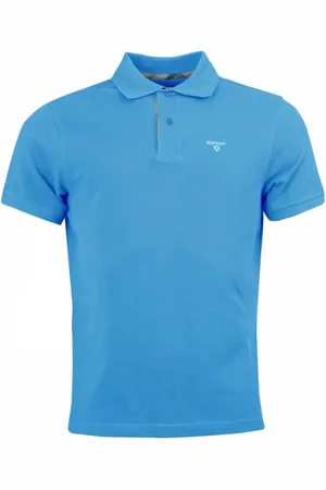 Barbour Top, Herre, Blå, M, Bomuld, Klassisk Tartan Piquet Polo