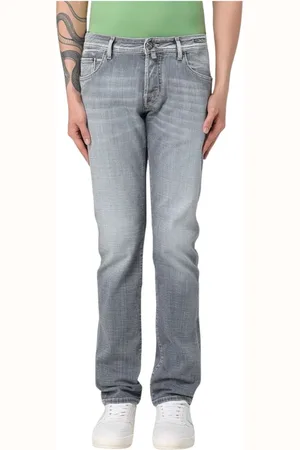 Jacob Cohen Jeans, Herre, Grå, W35, Grå Jeans til Mænd