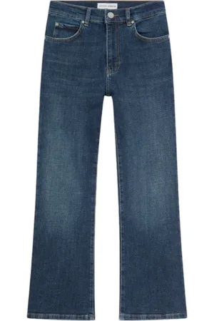 Pinko Jeans, Dame, Blå, W27, Bomuld, Britney højtaljede bootcut jeans