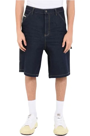 Diesel Shorts, Herre, Blå, W33, Denim, Denim Bermuda Shorts med afslappet pasform