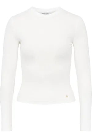 ANINE BING Top, Dame, Hvid, S, Langærmet T-shirt i Off