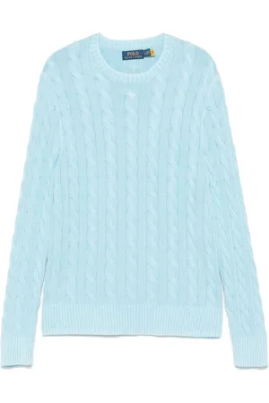Ralph Lauren Strik, Herre, Blå, L, Bomuld, Blå Sweaters