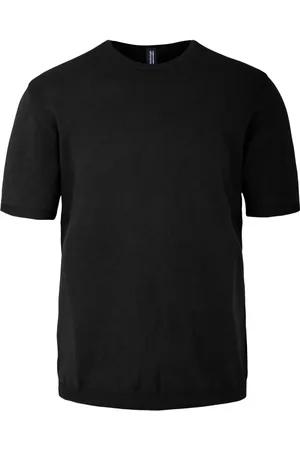 Bomboogie Top, Herre, Sort, 2XL, Bomuld, Kortærmet Bomulds Crew Neck Pullover