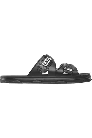 GCDS Sko, Dame, Sort, 37 EU, Perforerede Logo Slip-On Sandaler